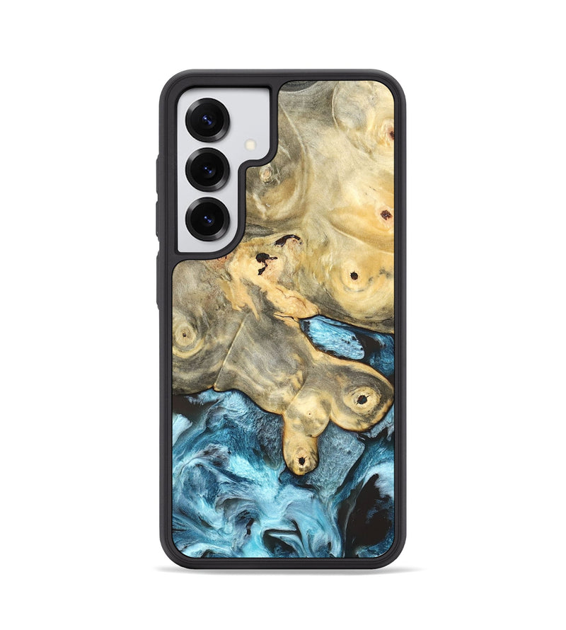 Galaxy S25 Wood Phone Case - Syble (Blue, 820155)