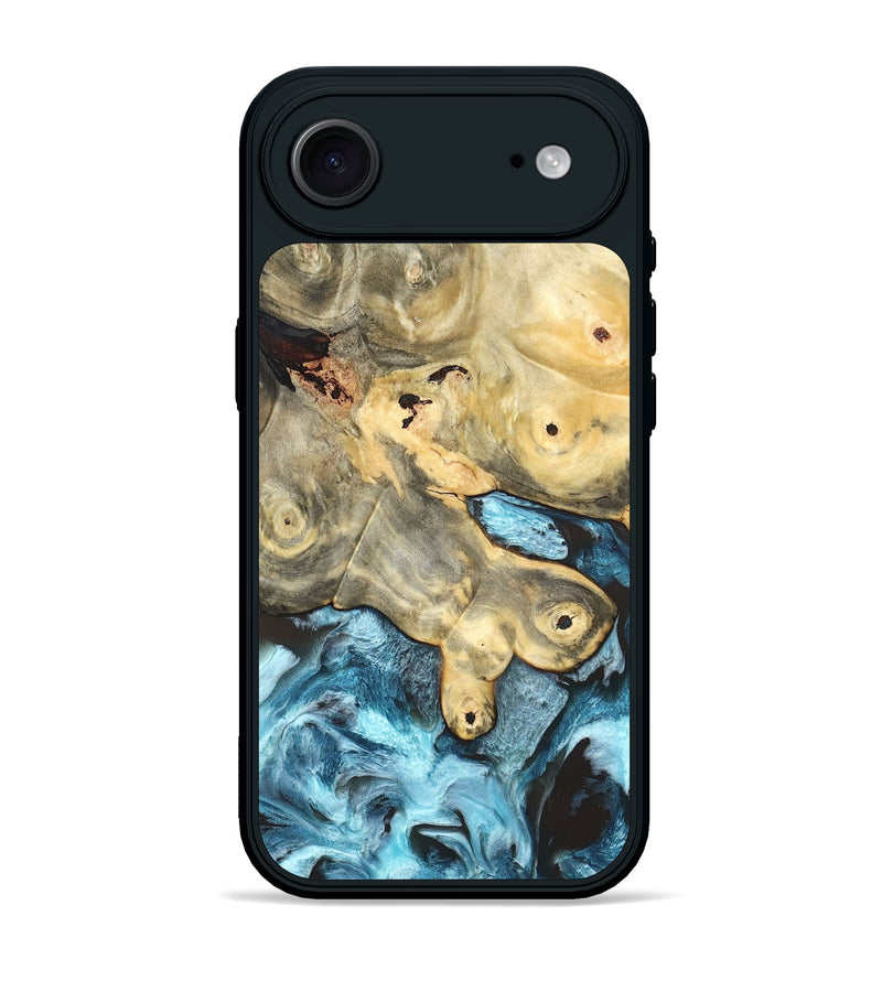 iPhone 17 Air Wood Phone Case - Syble (Blue, 820155)
