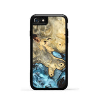 iPhone SE Wood Phone Case - Syble (Blue, 820155)