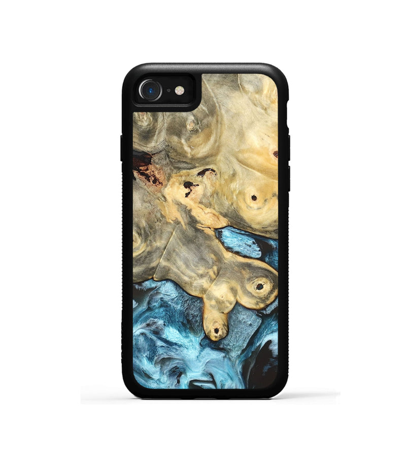 iPhone SE Wood Phone Case - Syble (Blue, 820155)