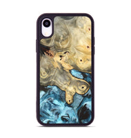 iPhone Xr Wood Phone Case - Syble (Blue, 820155)