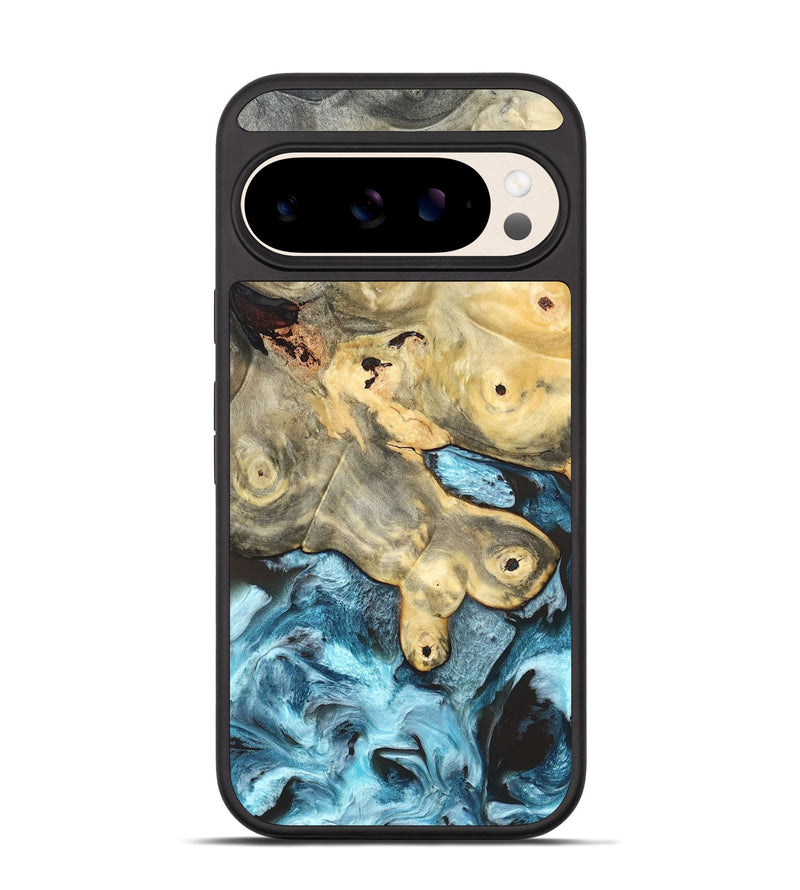 Pixel 10 Pro Wood Phone Case - Syble (Blue, 820155)