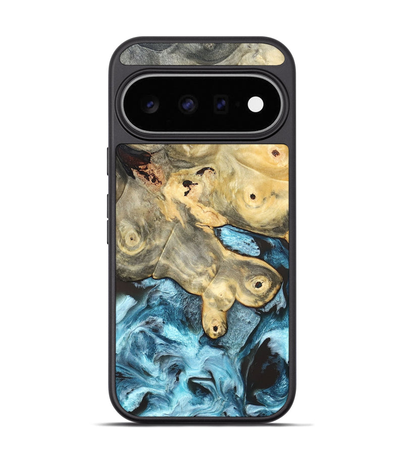 Pixel 11 Pro Wood Phone Case - Syble (Blue, 820155)