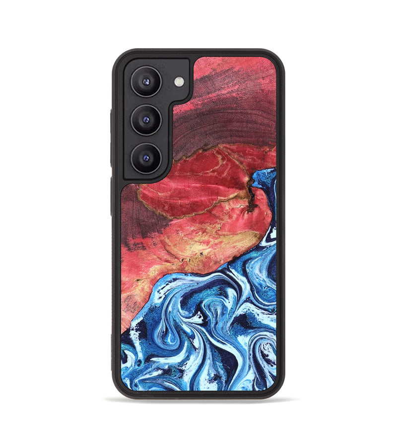 Galaxy S23 Wood Phone Case - Aura (Blue, 820156)
