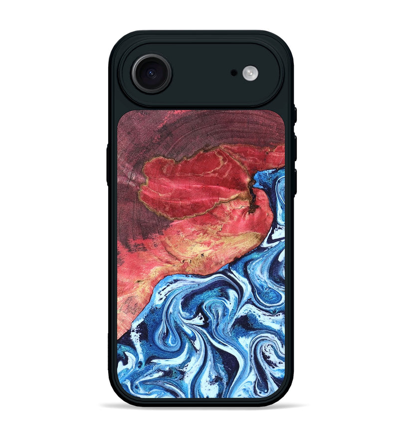 iPhone 17 Air Wood Phone Case - Aura (Blue, 820156)