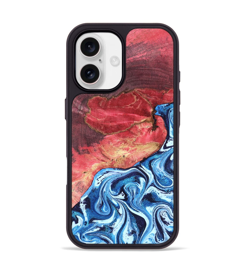 iPhone 17 Wood Phone Case - Aura (Blue, 820156)