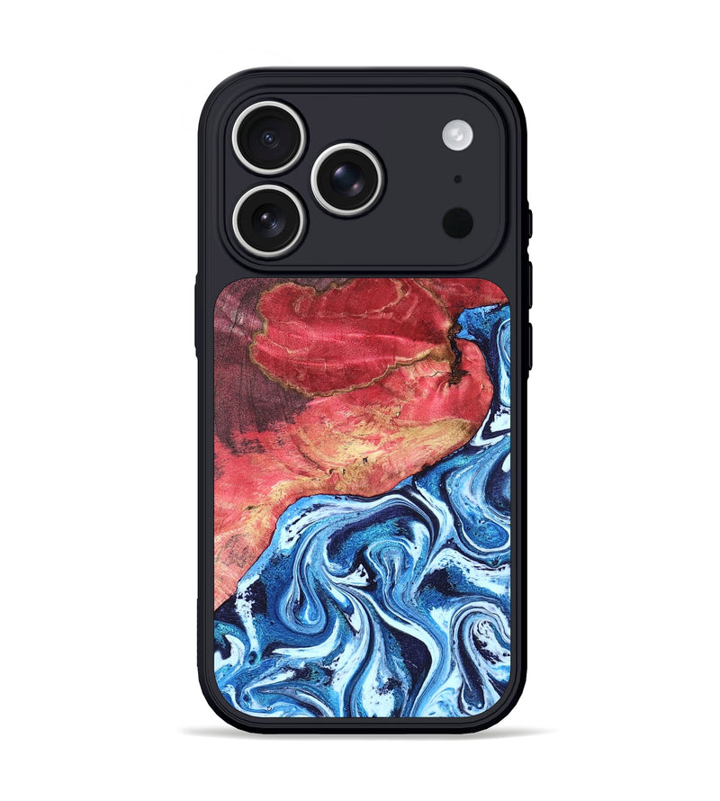 iPhone 17 Pro Wood Phone Case - Aura (Blue, 820156)