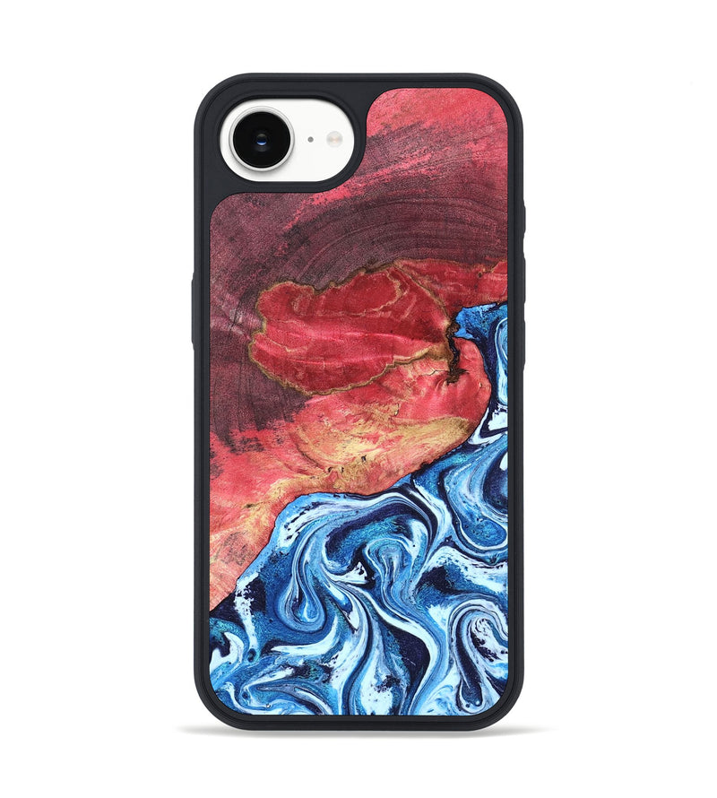 iPhone 17e Wood Phone Case - Aura (Blue, 820156)