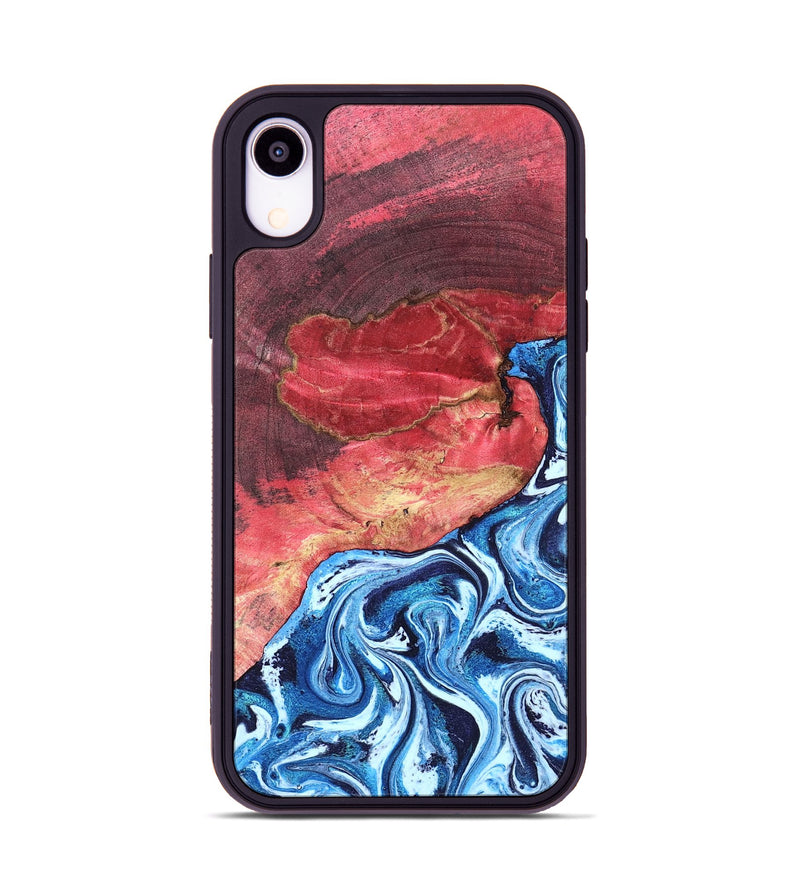 iPhone Xr Wood Phone Case - Aura (Blue, 820156)