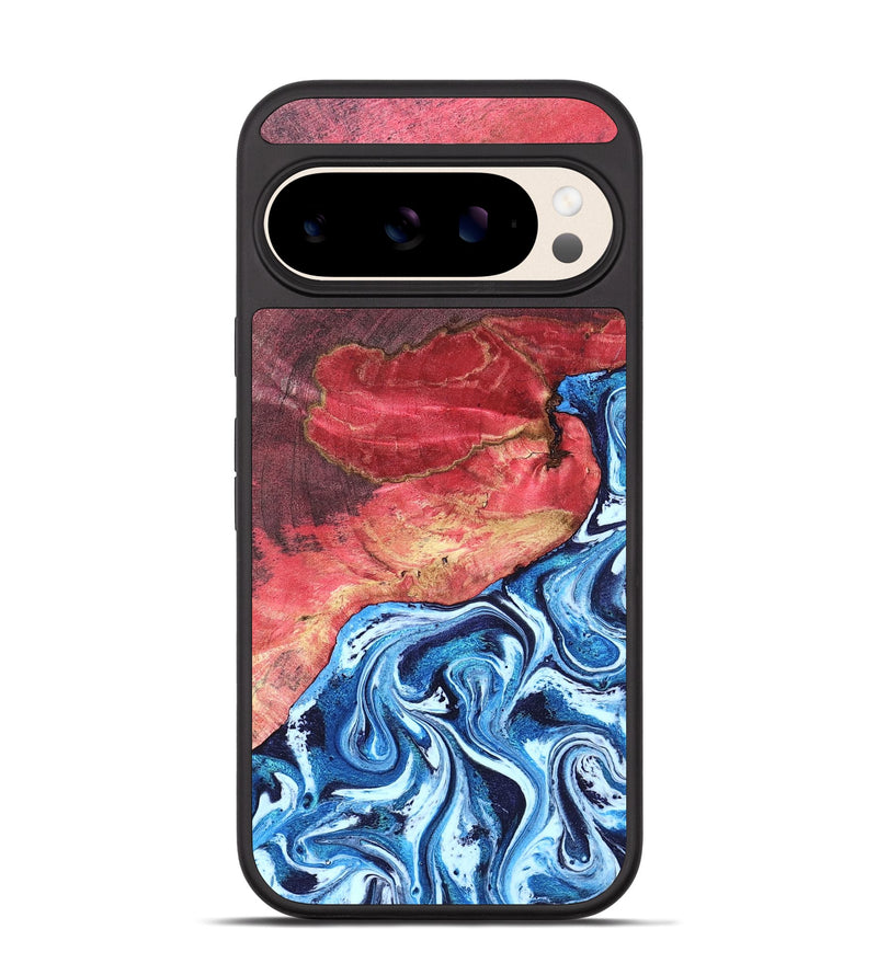 Pixel 10 Wood Phone Case - Aura (Blue, 820156)