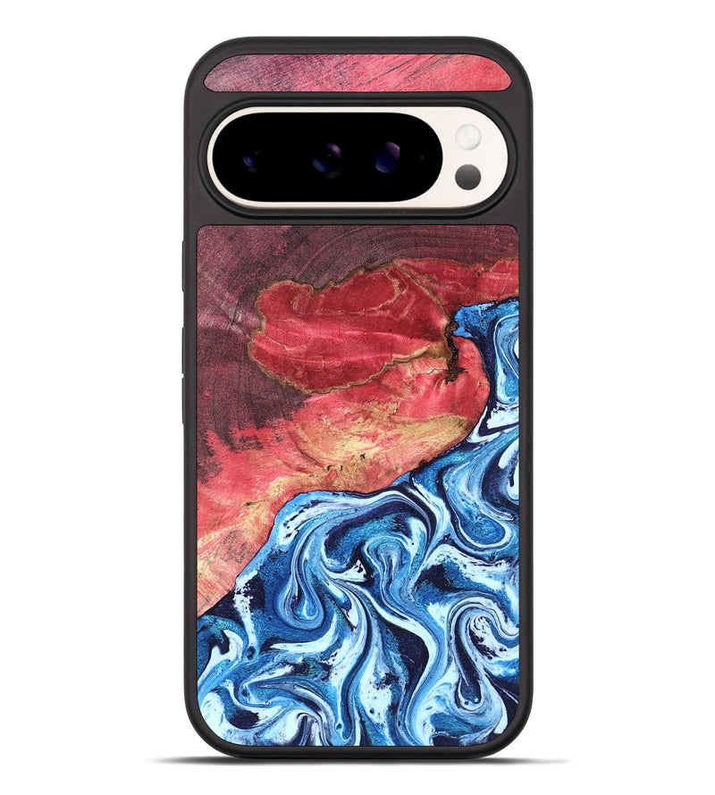 Pixel 10 Pro XL Wood Phone Case - Aura (Blue, 820156)