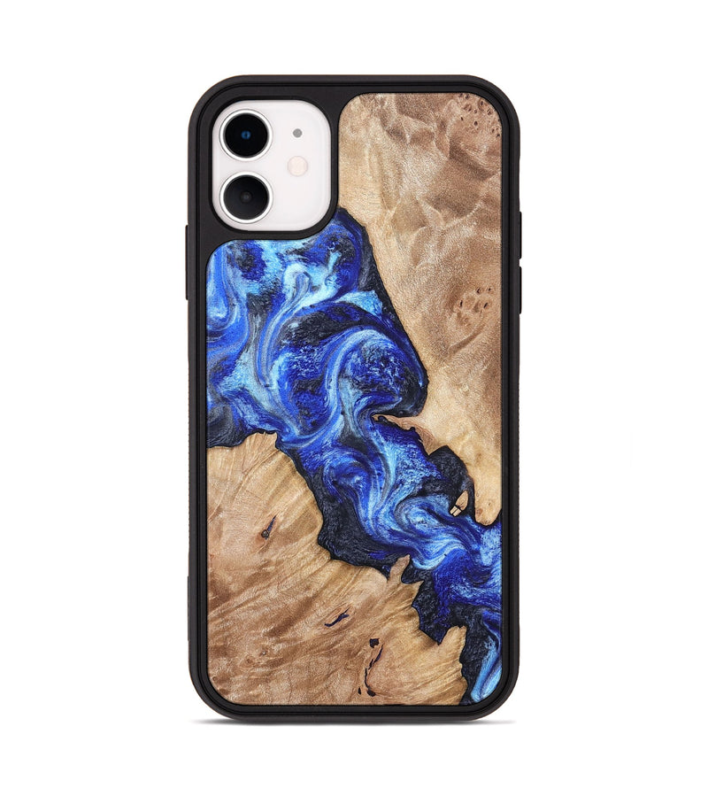 iPhone 11 Wood Phone Case - Jenesis (Blue, 820157)