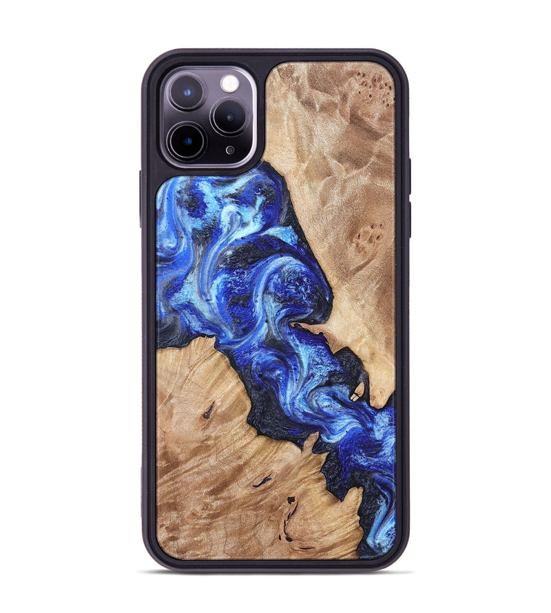 iPhone 11 Pro Max Wood Phone Case - Jenesis (Blue, 820157)