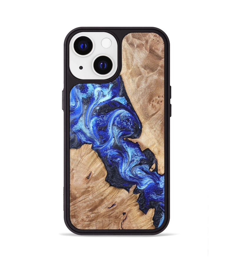 iPhone 13 Wood Phone Case - Jenesis (Blue, 820157)