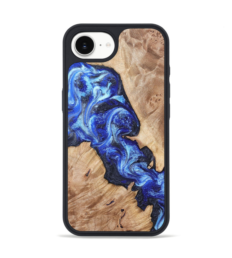 iPhone 16e Wood Phone Case - Jenesis (Blue, 820157)