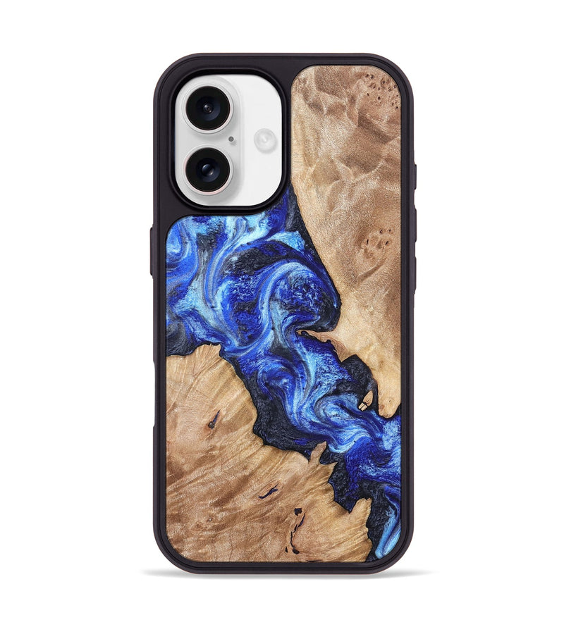 iPhone 17 Wood Phone Case - Jenesis (Blue, 820157)