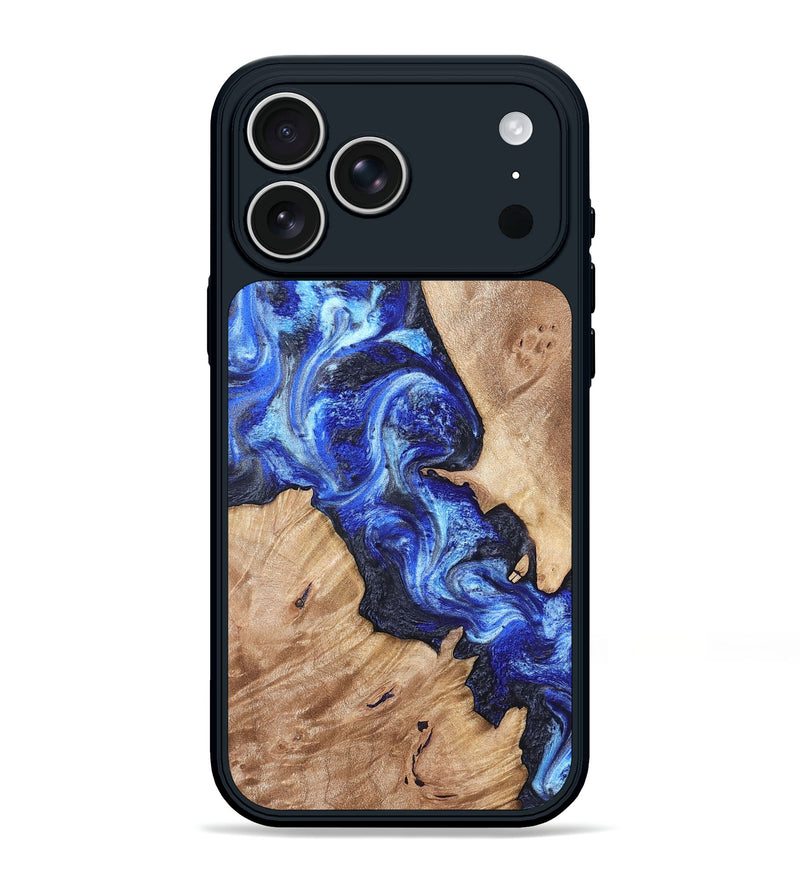 iPhone 17 Pro Max Wood Phone Case - Jenesis (Blue, 820157)