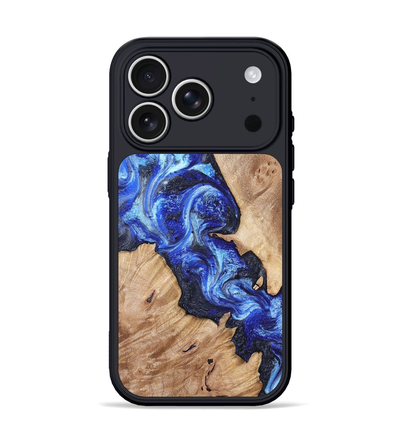 iPhone 17 Pro Wood Phone Case - Jenesis (Blue, 820157)