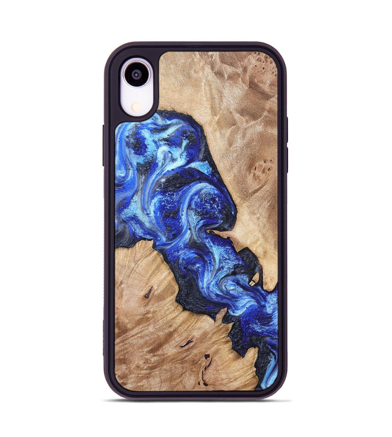 iPhone Xr Wood Phone Case - Jenesis (Blue, 820157)