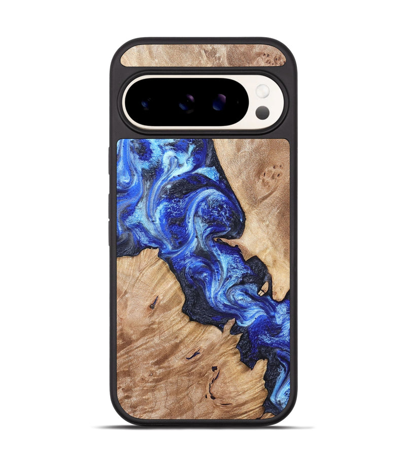 Pixel 9 Wood Phone Case - Jenesis (Blue, 820157)