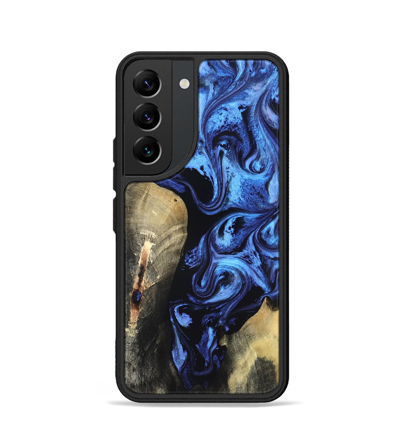 Galaxy S22 Wood Phone Case - Jeana (Blue, 820158)