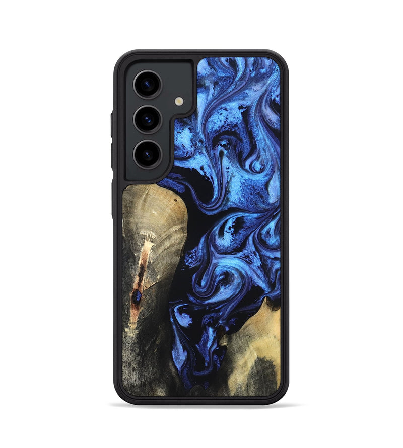 Galaxy S24 Wood Phone Case - Jeana (Blue, 820158)