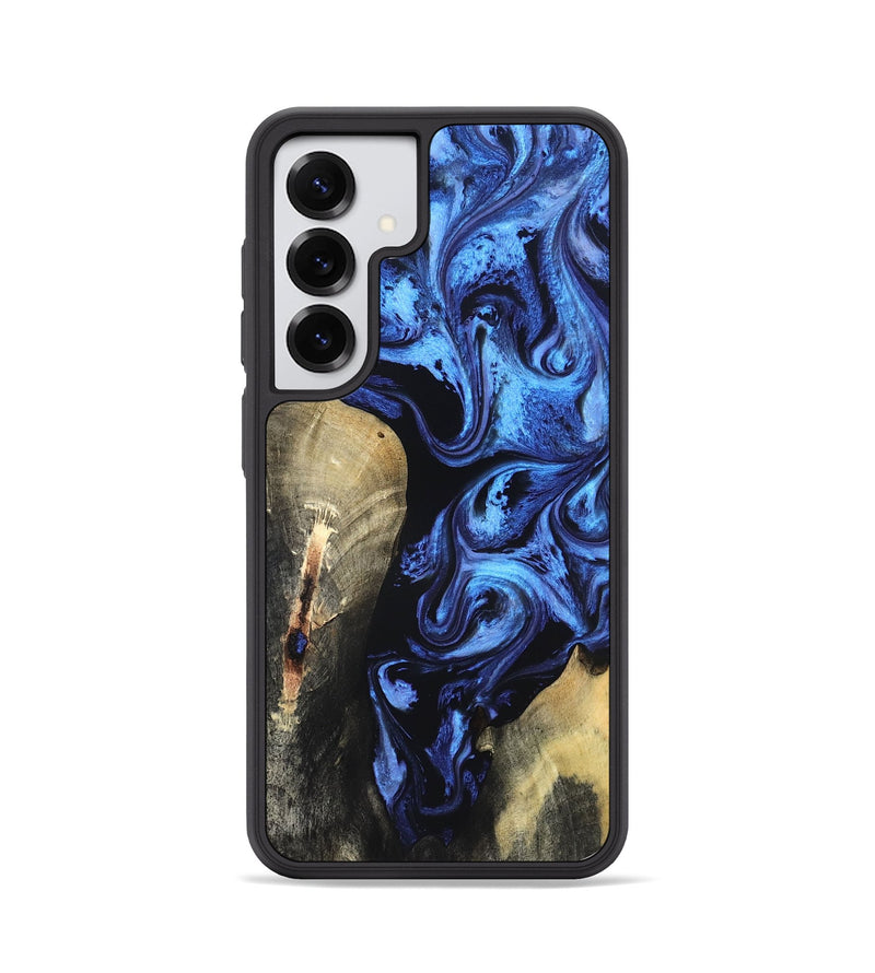 Galaxy S25 Wood Phone Case - Jeana (Blue, 820158)