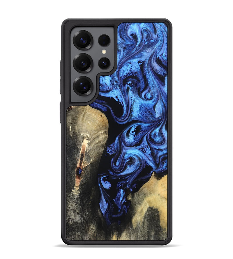 Galaxy S25 Ultra Wood Phone Case - Jeana (Blue, 820158)