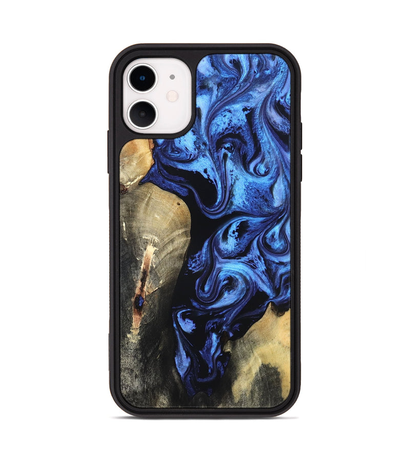 iPhone 11 Wood Phone Case - Jeana (Blue, 820158)