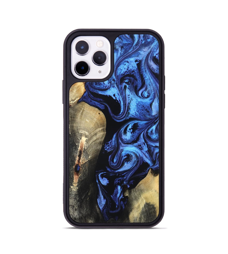 iPhone 11 Pro Wood Phone Case - Jeana (Blue, 820158)