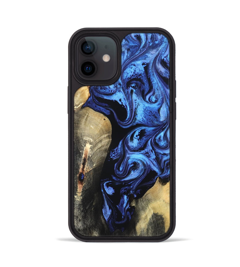 iPhone 12 Wood Phone Case - Jeana (Blue, 820158)