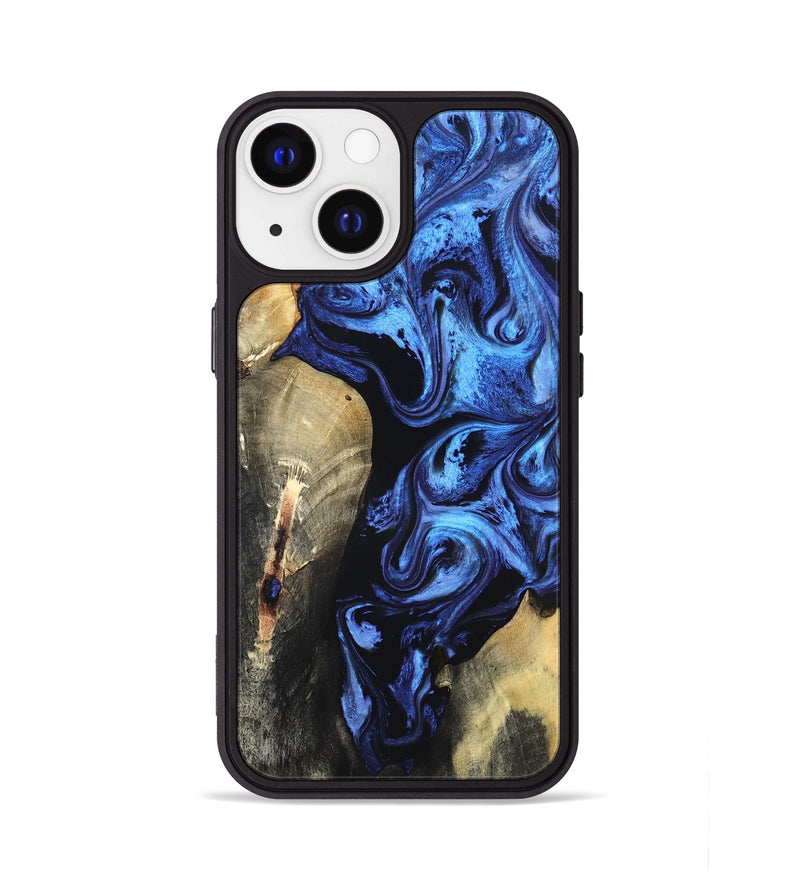 iPhone 13 Wood Phone Case - Jeana (Blue, 820158)
