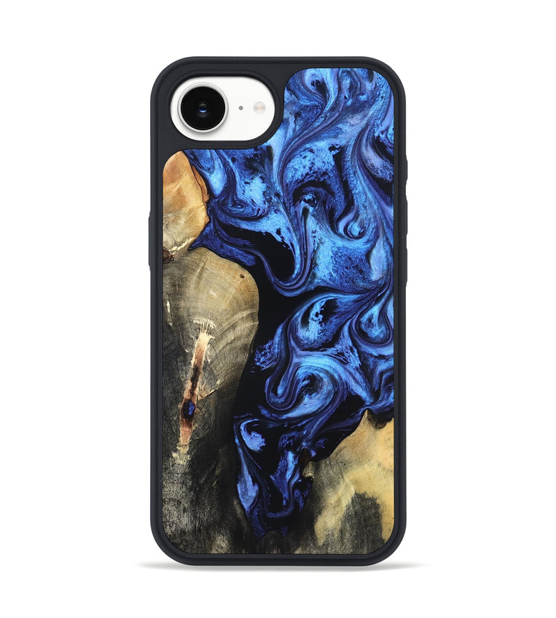 iPhone 16e Wood Phone Case - Jeana (Blue, 820158)