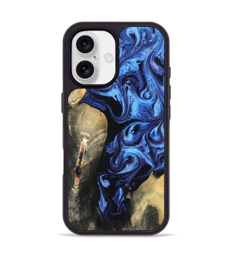iPhone 17 Wood Phone Case - Jeana (Blue, 820158)