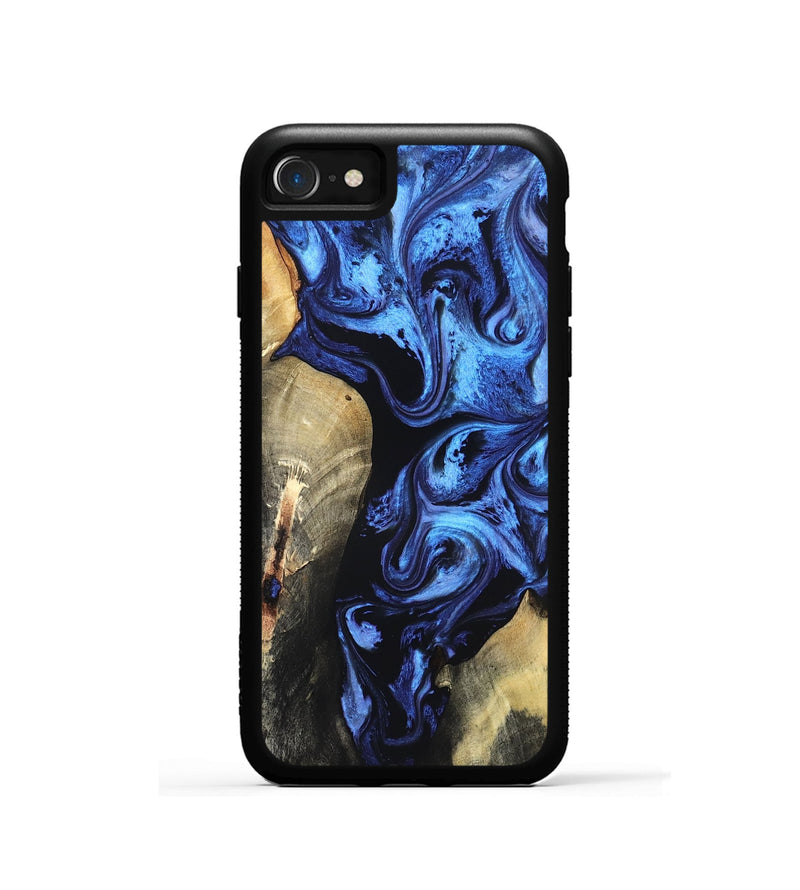iPhone SE Wood Phone Case - Jeana (Blue, 820158)