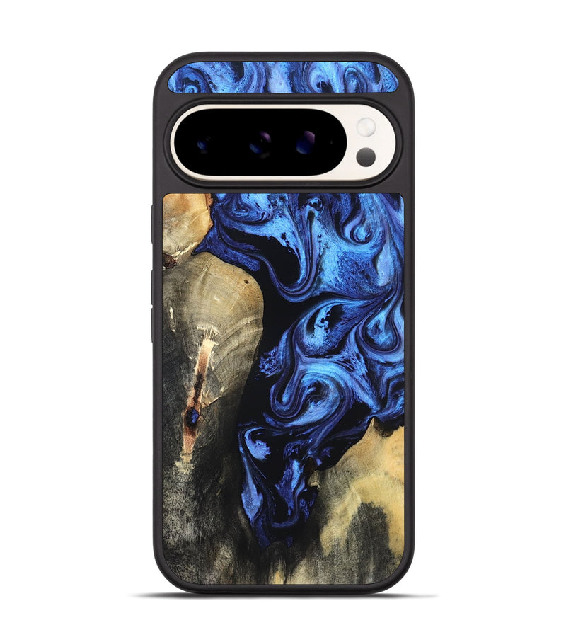 Pixel 9 Wood Phone Case - Jeana (Blue, 820158)