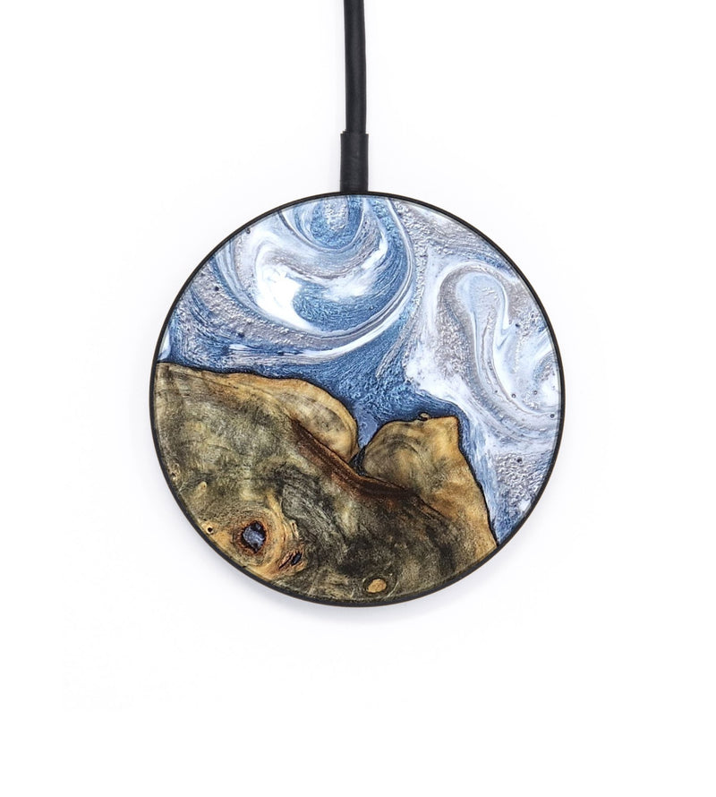 Circle Wood Wireless Charger - Brianna (Blue, 820159)