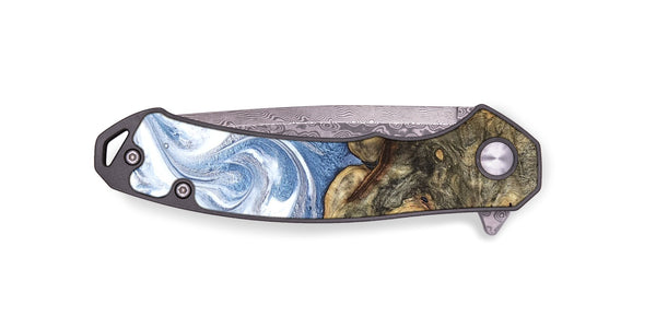 EDC Wood Pocket Knife - Brianna (Blue, 820159)