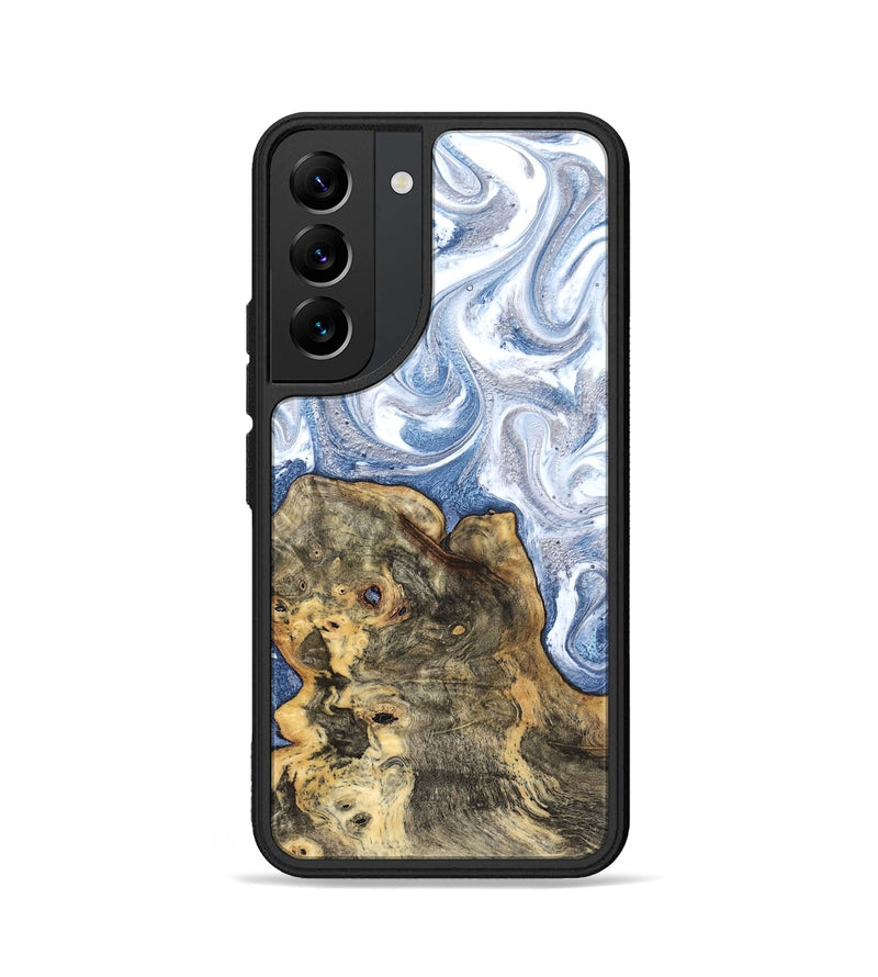 Galaxy S22 Wood Phone Case - Brianna (Blue, 820159)
