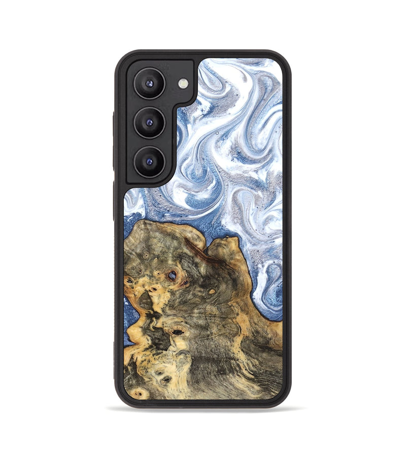 Galaxy S23 Wood Phone Case - Brianna (Blue, 820159)