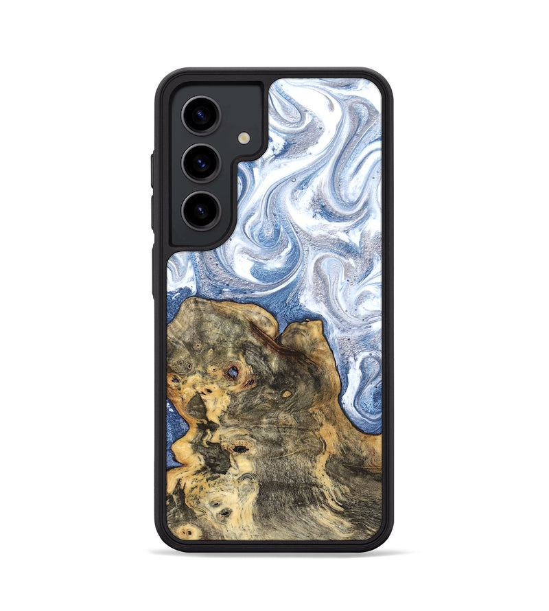 Galaxy S24 Wood Phone Case - Brianna (Blue, 820159)