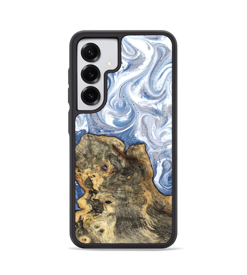 Galaxy S25 Wood Phone Case - Brianna (Blue, 820159)