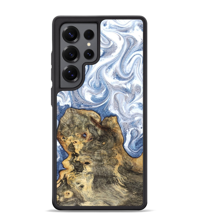 Galaxy S25 Ultra Wood Phone Case - Brianna (Blue, 820159)