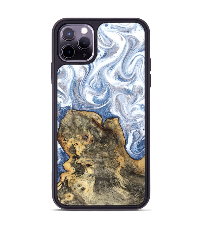 iPhone 11 Pro Max Wood Phone Case - Brianna (Blue, 820159)
