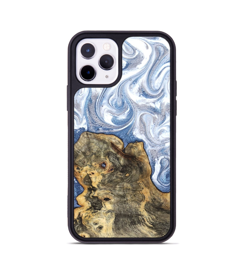 iPhone 11 Pro Wood Phone Case - Brianna (Blue, 820159)