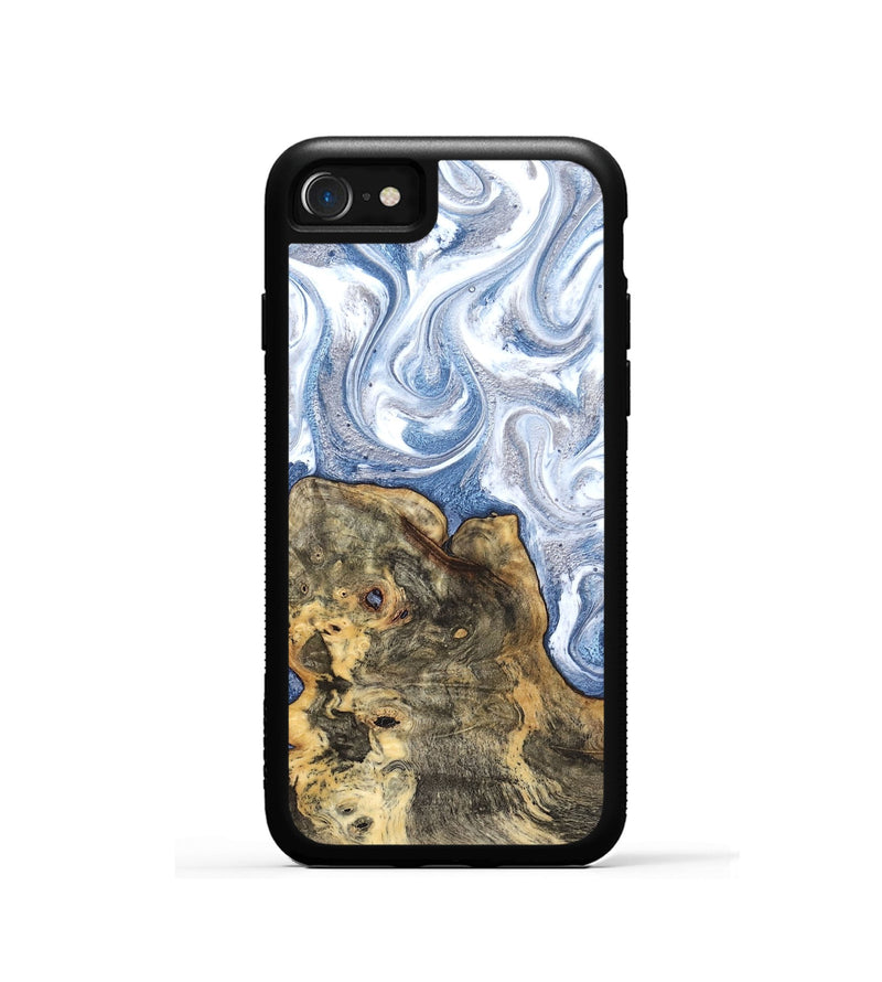 iPhone SE Wood Phone Case - Brianna (Blue, 820159)