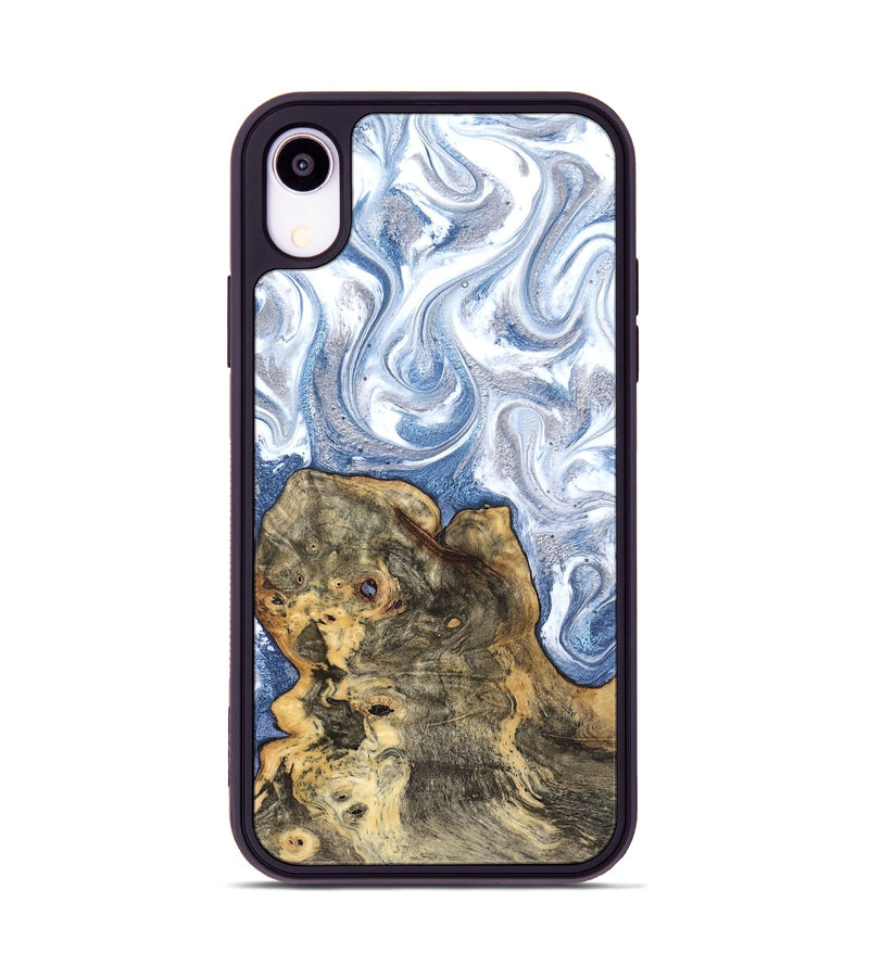 iPhone Xr Wood Phone Case - Brianna (Blue, 820159)