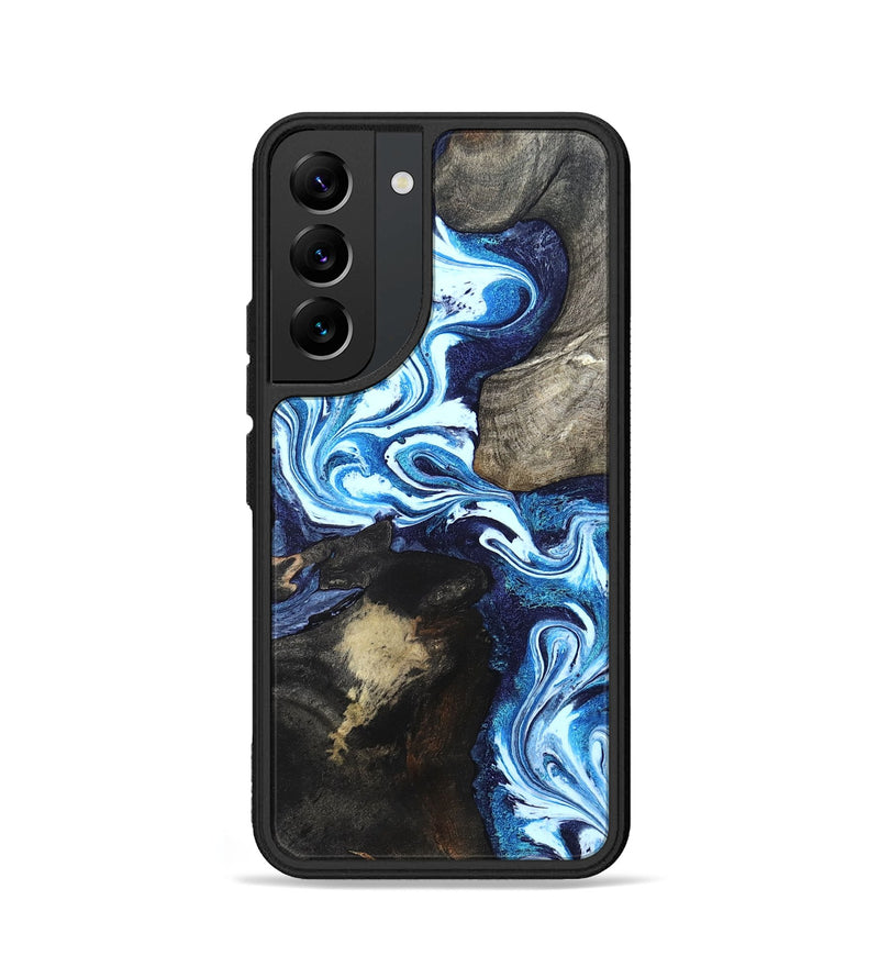 Galaxy S22 Wood Phone Case - Flossie (Blue, 820160)