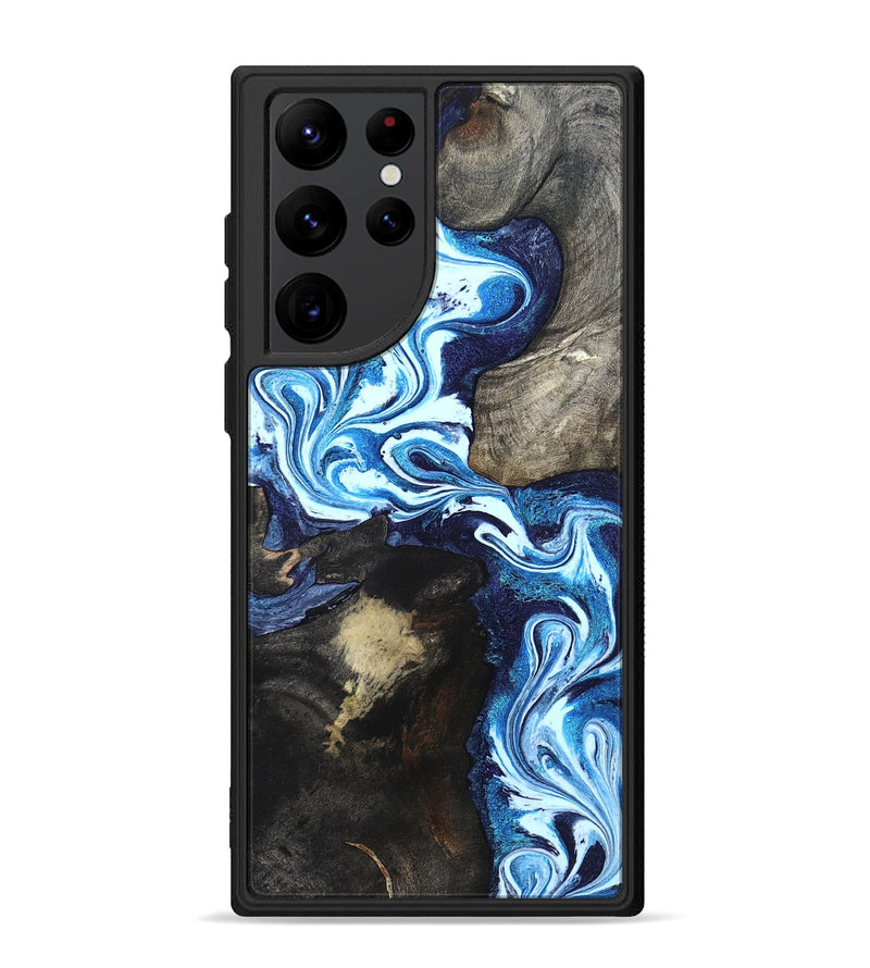 Galaxy S22 Ultra Wood Phone Case - Flossie (Blue, 820160)