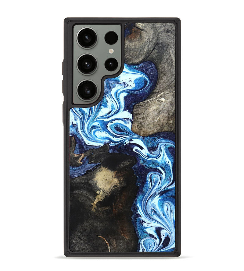 Galaxy S23 Ultra Wood Phone Case - Flossie (Blue, 820160)